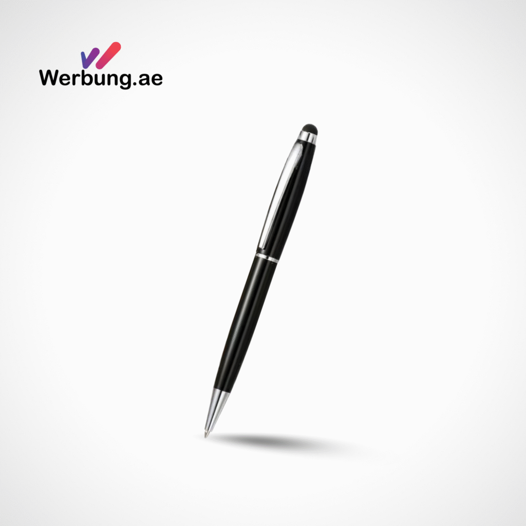 METAL BALL PEN WITH STYLUS BLACK - WRB - 55212 (KA)