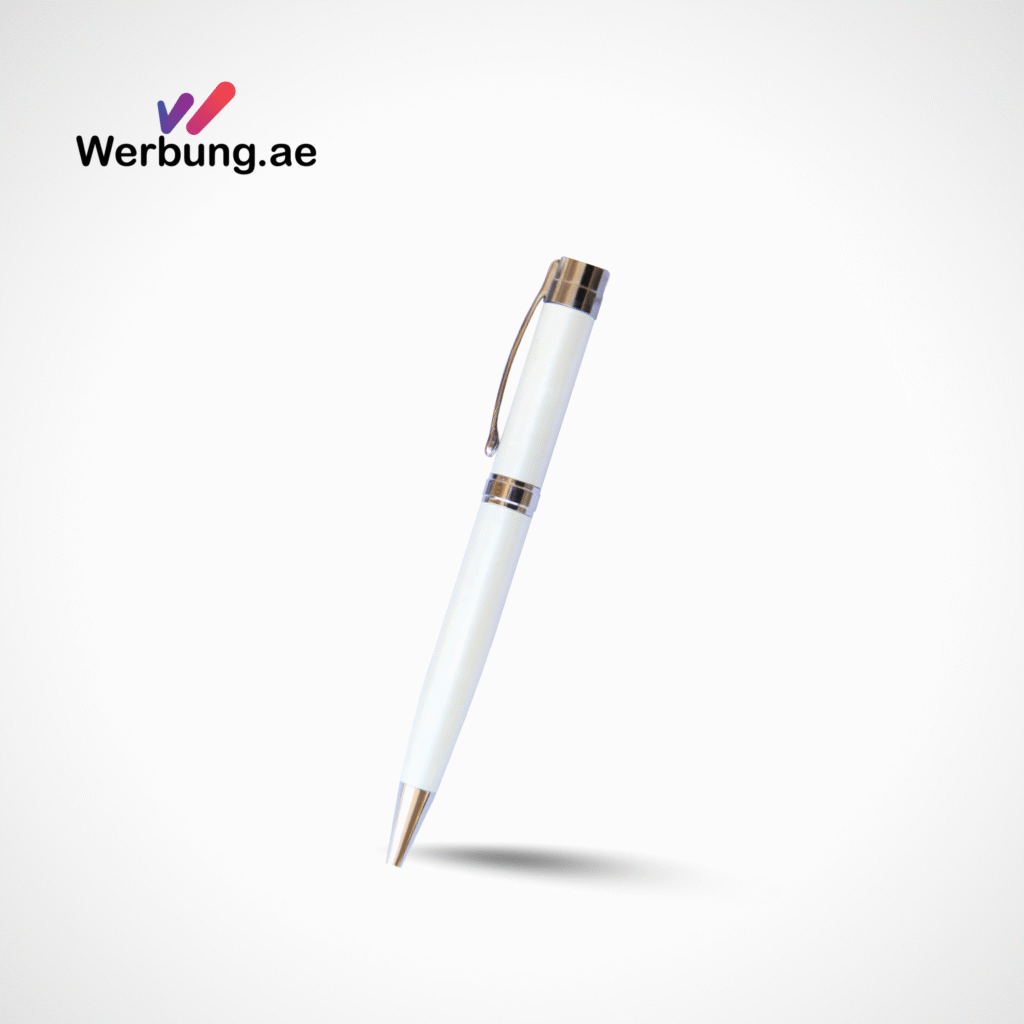 METAL BALL PEN TWIST WHITE