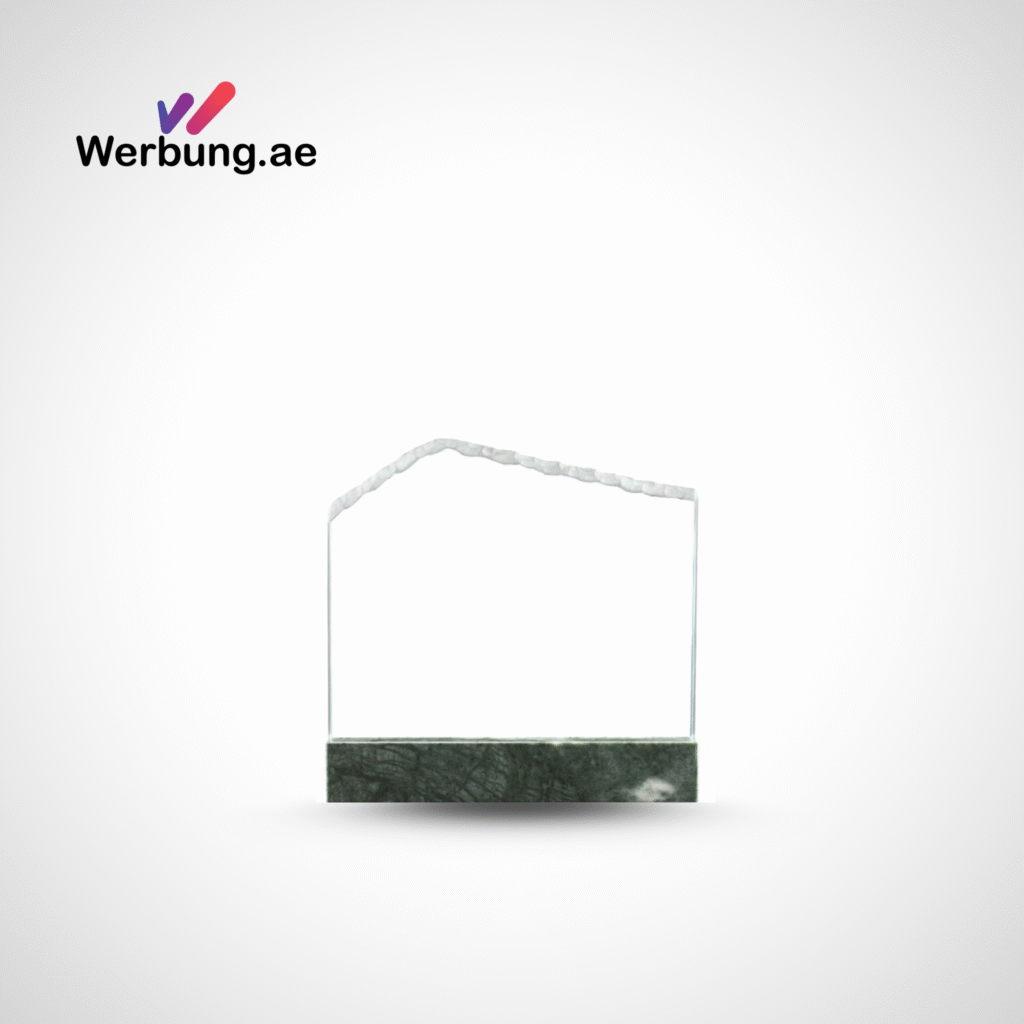 Marble Edge Crystal Trophy